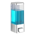 WENKO 24593100 - Dozator de săpun ISTRES, 320 ml, crom lucios/transparent