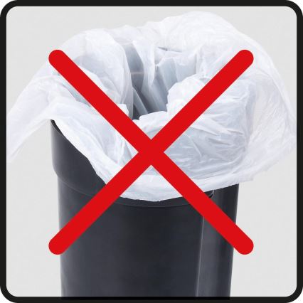 WENKO 24681100 - Coș LEMAN 21 x 24 cm, negru