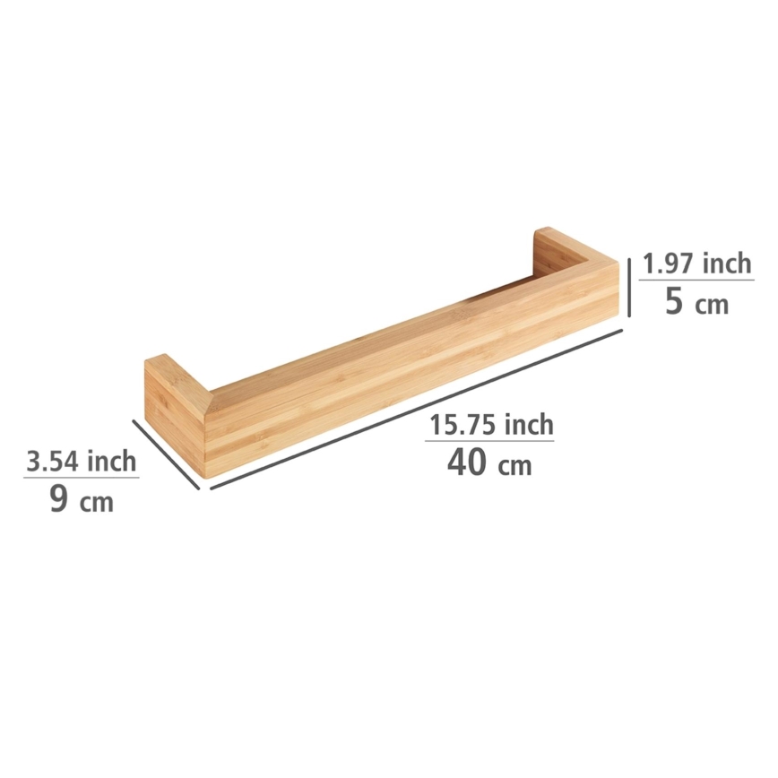 WENKO 24743100 - Suport BAMBUSA, 40 x 9 cm, maro