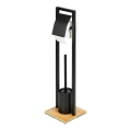 WENKO 24751100 - Set WC Bambus 18 x 72,5 cm, negru/maro