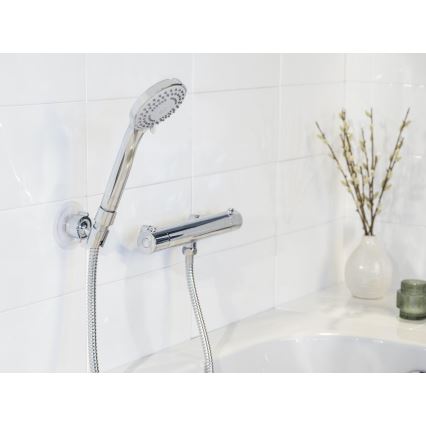 WENKO 24918100 - Cap de duș BASIC LINE 9,5 x 9,5 cm, crom lucios/argintiu