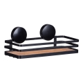 WENKO 24979800-Poliță ALBA 26,5x12,5 cm negru/maro