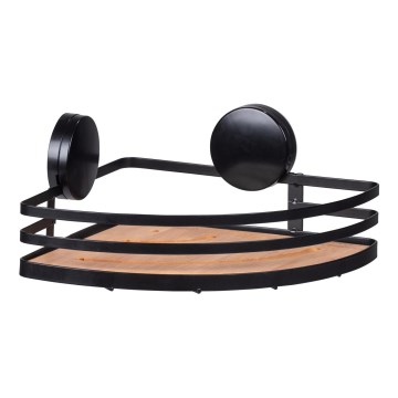 WENKO 24980800-Poliță ALBA 27,3x21 cm negru/maro