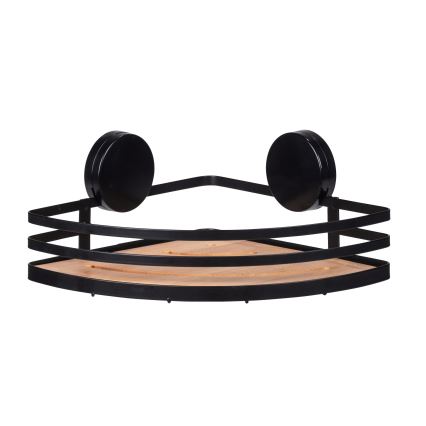 WENKO 24980800-Poliță ALBA 27,3x21 cm negru/maro