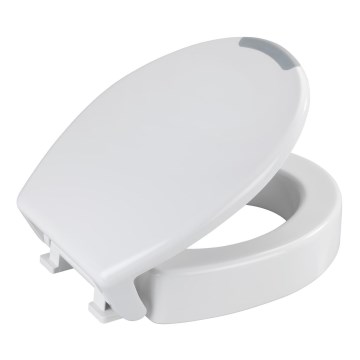 WENKO 25005100 - Capac WC SECURA 37 x 44 cm, alb/gri