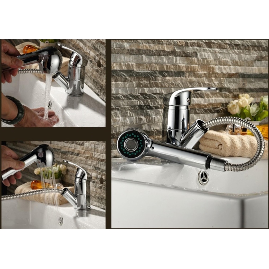 WENKO 25118100 - Cap de duș, Sistem de economisire a apei, 4,6 x 4,6 cm, cromat