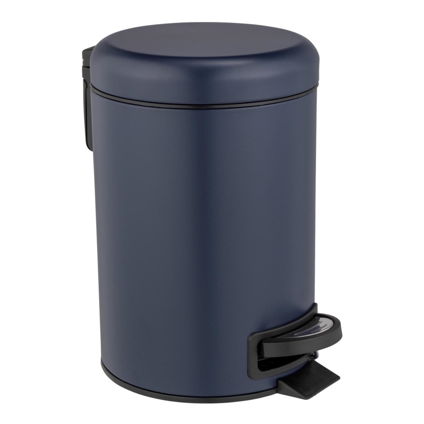 WENKO 25153100 - Coș de gunoi LEMAN 17x25 cm albastru/negru