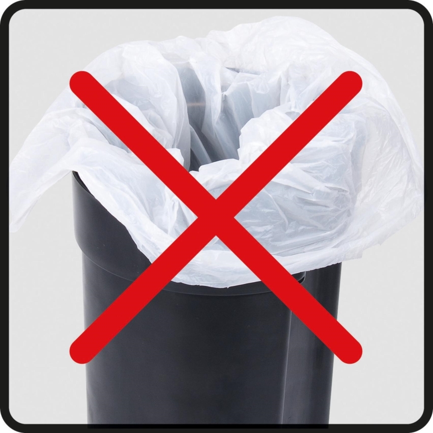 WENKO 25155100 - Coș de gunoi LEMAN 17x25 cm roz/negru