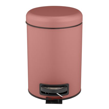 WENKO 25155100 - Coș de gunoi LEMAN 17x25 cm roz/negru