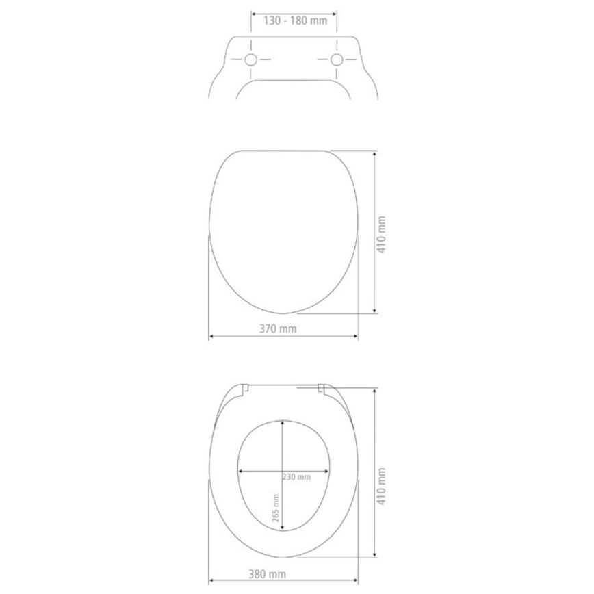 WENKO 25171100-WC PRIMA capac WC 37x41 cm verde/argintiu