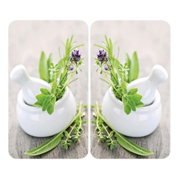 WENKO 2521420100 - Capac pentru plită 52x30 cm multicolor/gri/transparent