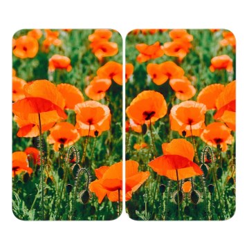 WENKO 2521434500 - Placă de acoperire ABDECKPLATTE, model Floare/Plantă, 30 x 52 cm, multicolor