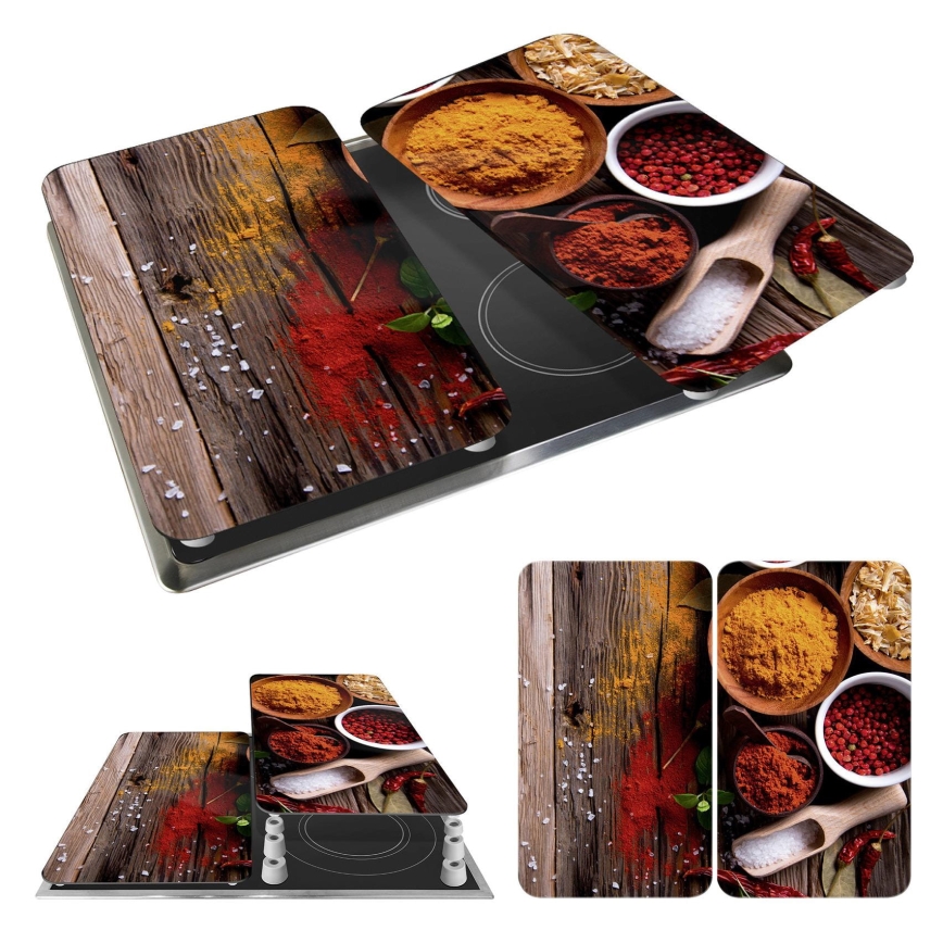 WENKO 2521467100 - Husă pentru placă 30x52 cm multicoloră/gri/transparentă