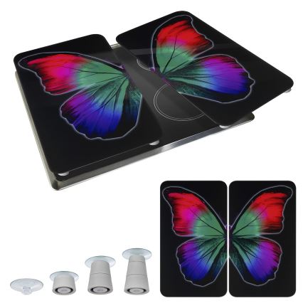 WENKO 2521474500 - Placă de acoperire ABDECKPLATTE - GRAFIK 30 x 52 cm, multicolor