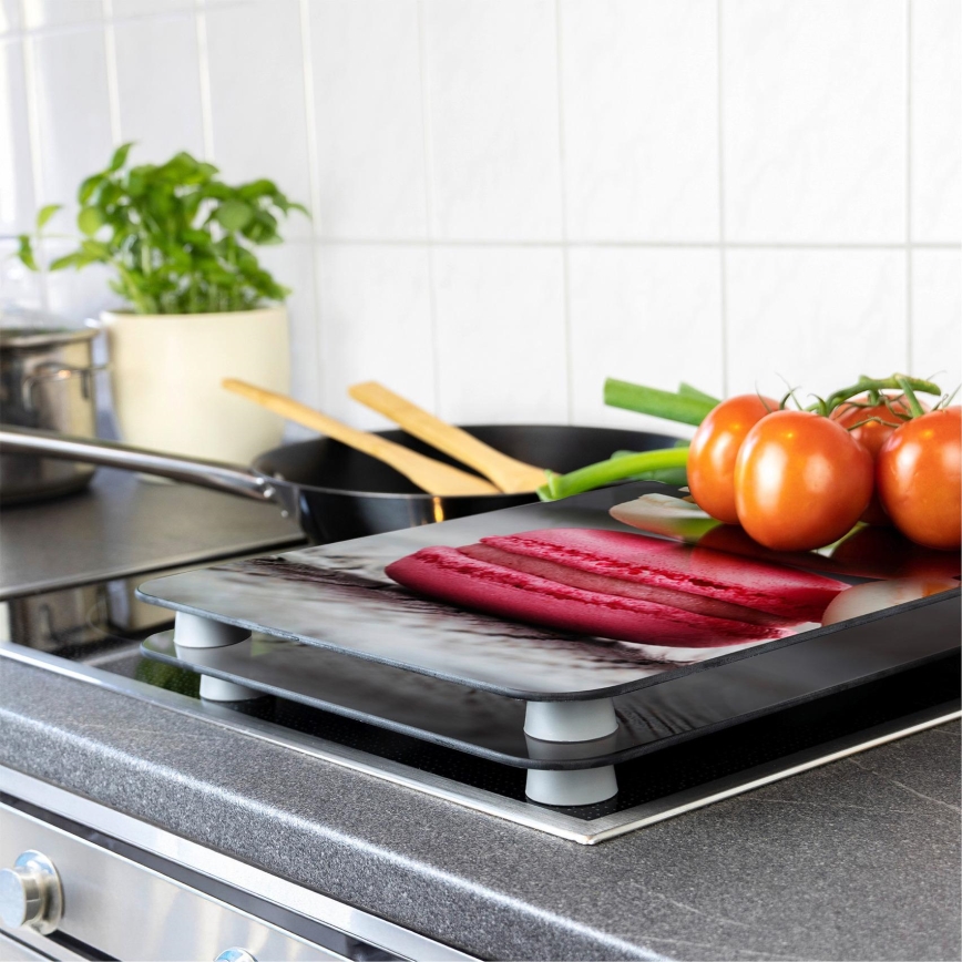 WENKO 2521496100 - Capac de protecție pentru plită, 52 x 30 cm, multicolor/gri/transparent