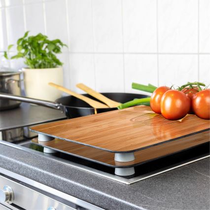 WENKO 2521497100 - Capac pentru aragaz 52x30 cm multicolor/gri/transparent