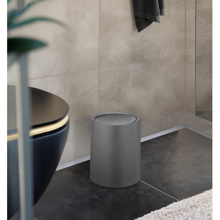 WENKO 25219100 - Coș ATRI 21 x 25,5 cm, gri