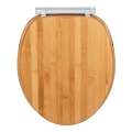 WENKO 25224100 - Capac WC BAMBOUSA, 34,5 x 40,5 cm, maro/argintiu