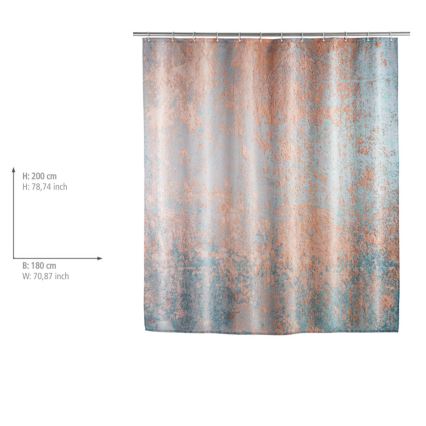 WENKO 25239100 - Perdea de duș AGATE 180 x 200 cm multicoloră