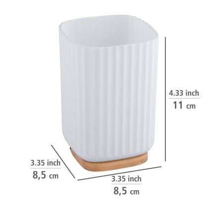 WENKO 25293100 - Pahar ROTELLO 8,5x11 cm alb/maro
