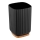WENKO 25297100 - Pahar pentru periuța de dinți ROTELLO, 8,5 x 11 cm, negru/maro