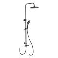WENKO 25311100 - Set de duș WATERSAVING SYSTEM, 120 cm, negru