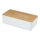 WENKO 25318100 - Cutie pentru cosmetice ROTELLO, 24 x 12,7 cm, alb/maro