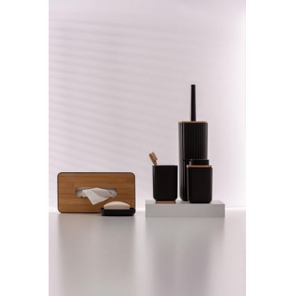 WENKO 25319100 - Cutie cosmetică ROTELLO 24x12,7 cm negru/maro