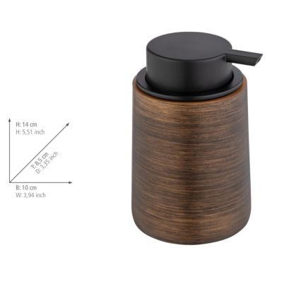 WENKO 25352100 - Dozator de săpun PALENA, 10 x 14 cm, bronz