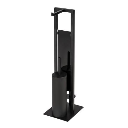 WENKO 25400100 - Perie WC RIVALTA 18x70 cm neagră