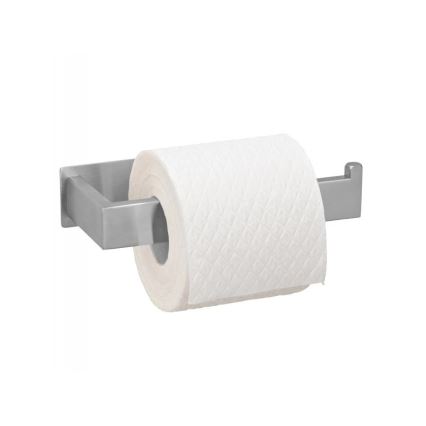 WENKO 25422100 - Suport pentru hârtie igienică TURBO-LOC GENOVA mat 15,3x7,6 cm argintiu