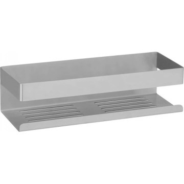 WENKO 25425100 - Poliță TURBO-LOC GENOVA MAT, 30 x 10,5 cm, argintie