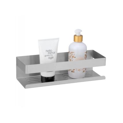 WENKO 25425100 - Poliță TURBO-LOC GENOVA MAT, 30 x 10,5 cm, argintie