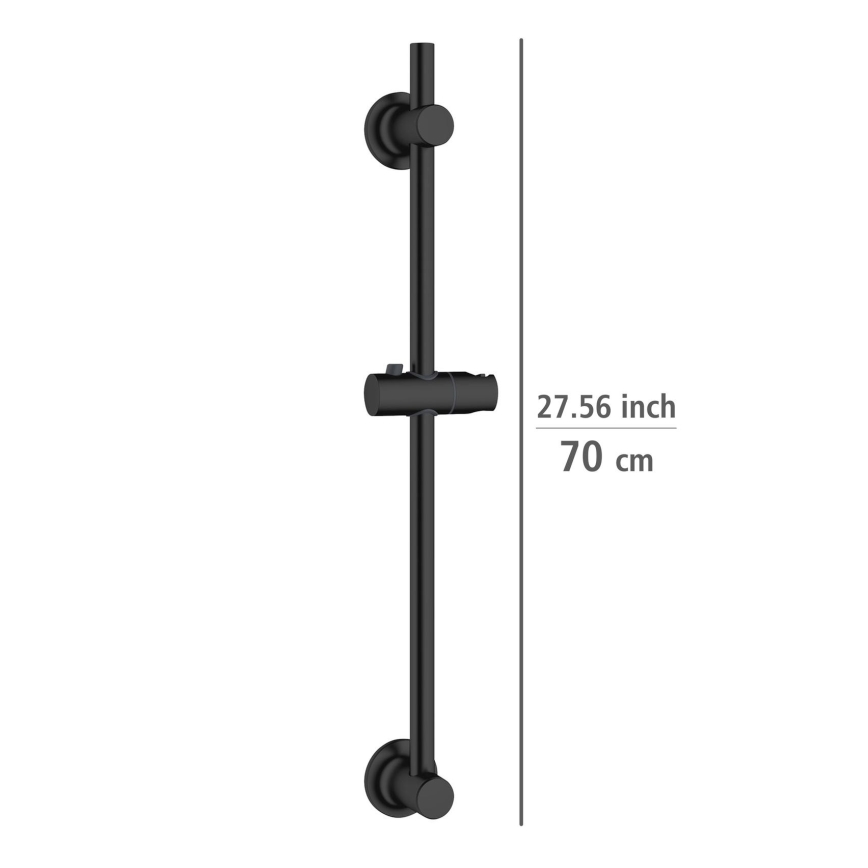 WENKO 25463100 - Bară de duș LIBERTÀ 70 cm, negru