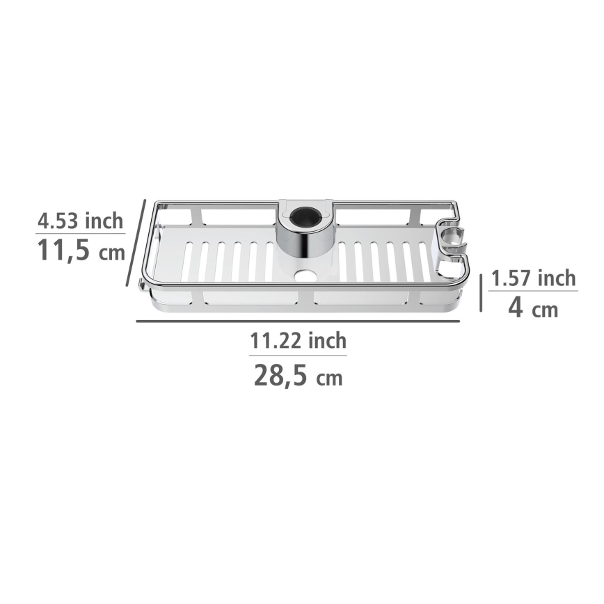 WENKO 25490100 - Poliță LIBERTÀ 28,5 x 11,5 cm, crom lucios