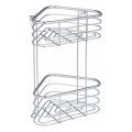 WENKO 25569100 - Etajeră de colț TRESTINA 25x35 cm inox/argintiu