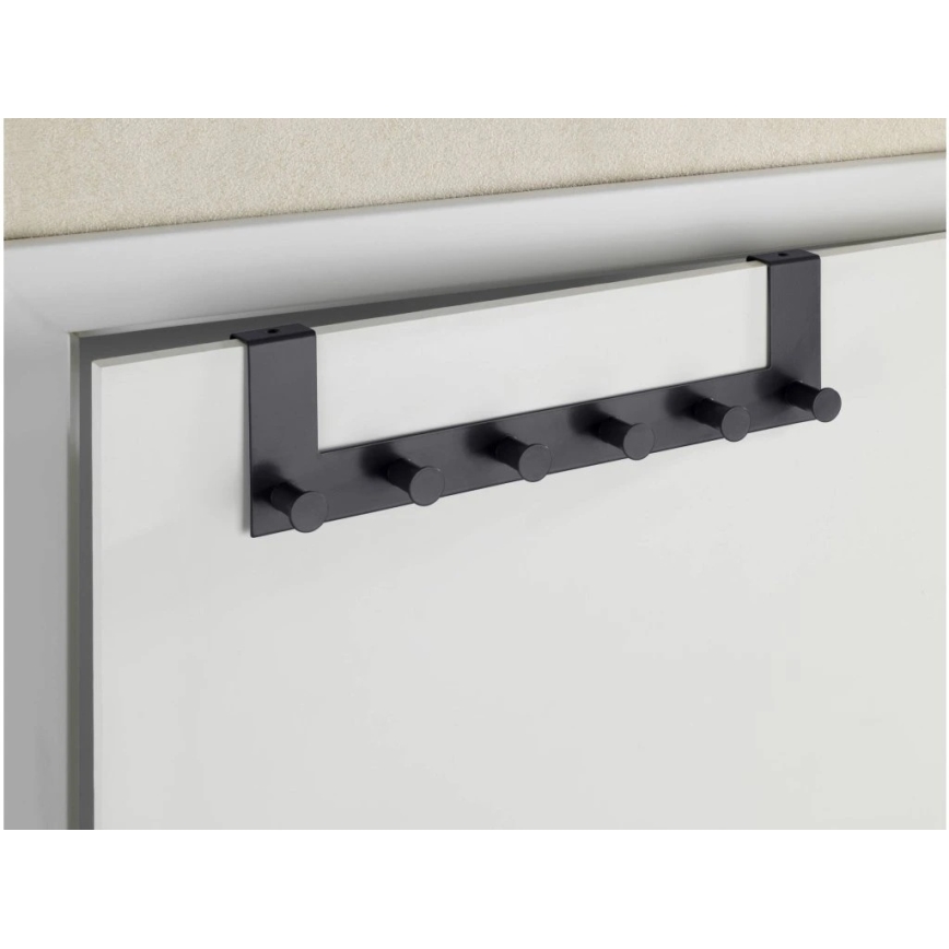 WENKO 25653100 - Cuier CELANO, 39 x 11 cm, negru