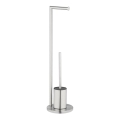 WENKO 25676100 - Set pentru WC FERLA, 18 x 69,5 cm, oțel inoxidabil satinat