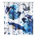 WENKO 25749100 - Perdea de duș AQUARIS, 180 x 200 cm, multicoloră