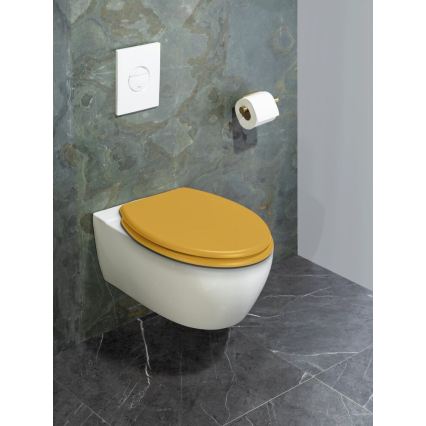 WENKO 25792100 - Capac WC PRIMA 37x41 cm galben/argintiu