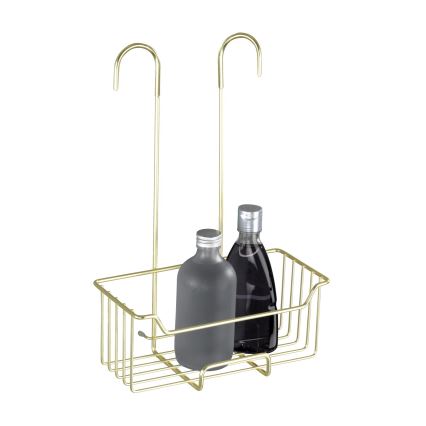 WENKO 25937100 - Coș de duș MILO 25x36 cm, inox/auriu/transparent