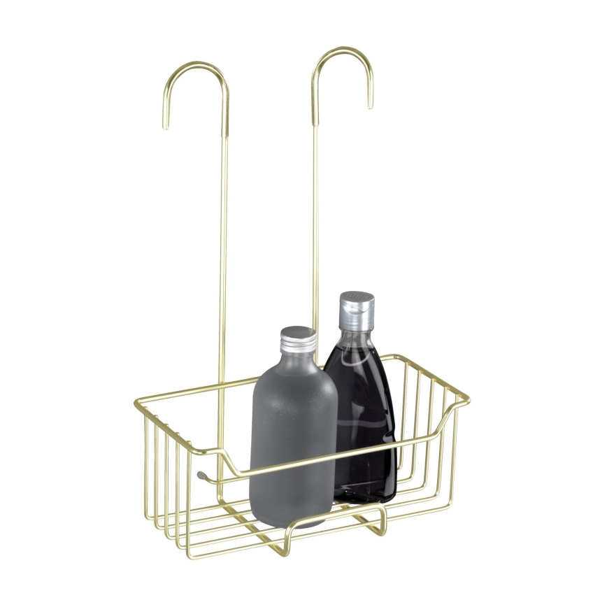 WENKO 25937100 - Coș de duș MILO 25x36 cm, inox/auriu/transparent
