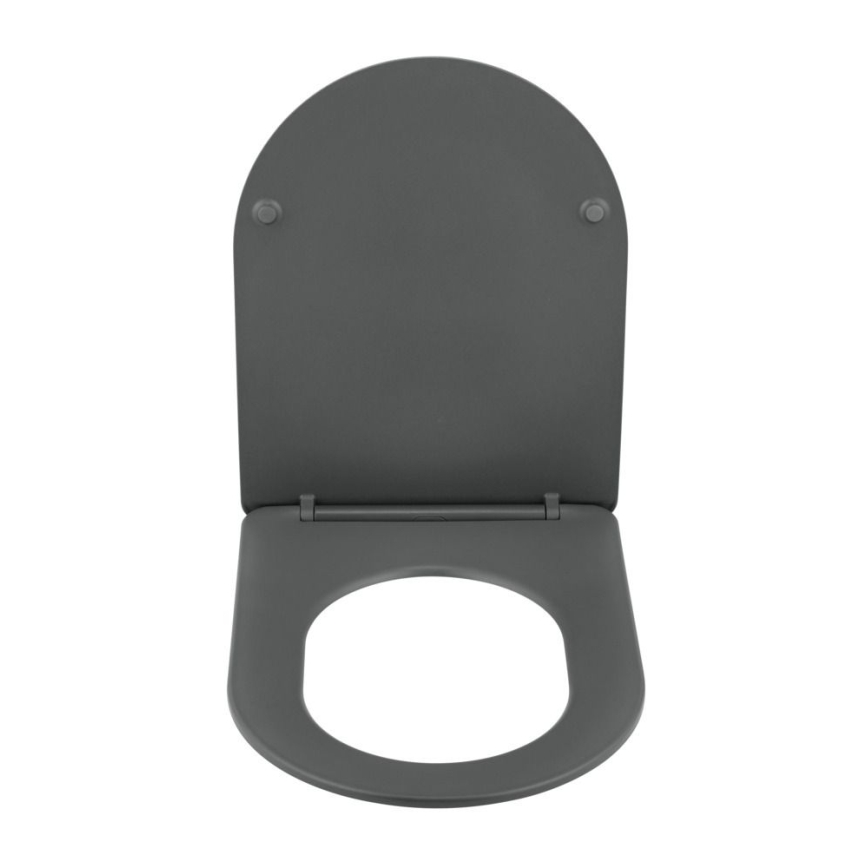 WENKO 26030100 - Capac WC GALATI 46x36 cm antracit