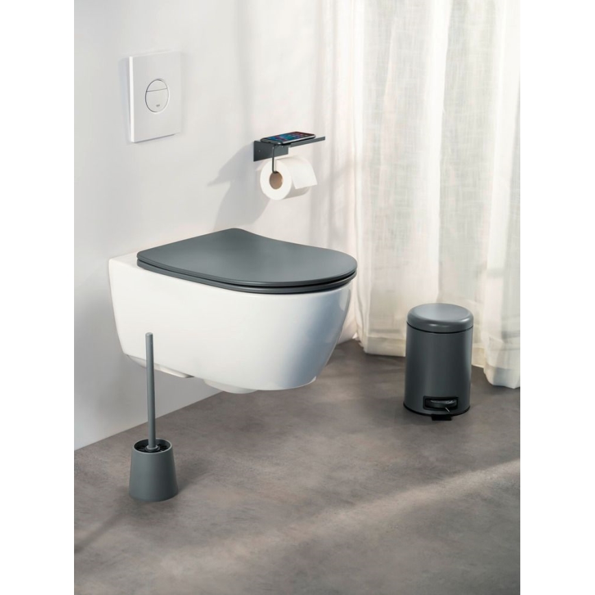 WENKO 26030100 - Capac WC GALATI 46x36 cm antracit