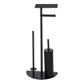 WENKO 26060100 - Set WC COSENZA, 32,5 x 72 cm, negru