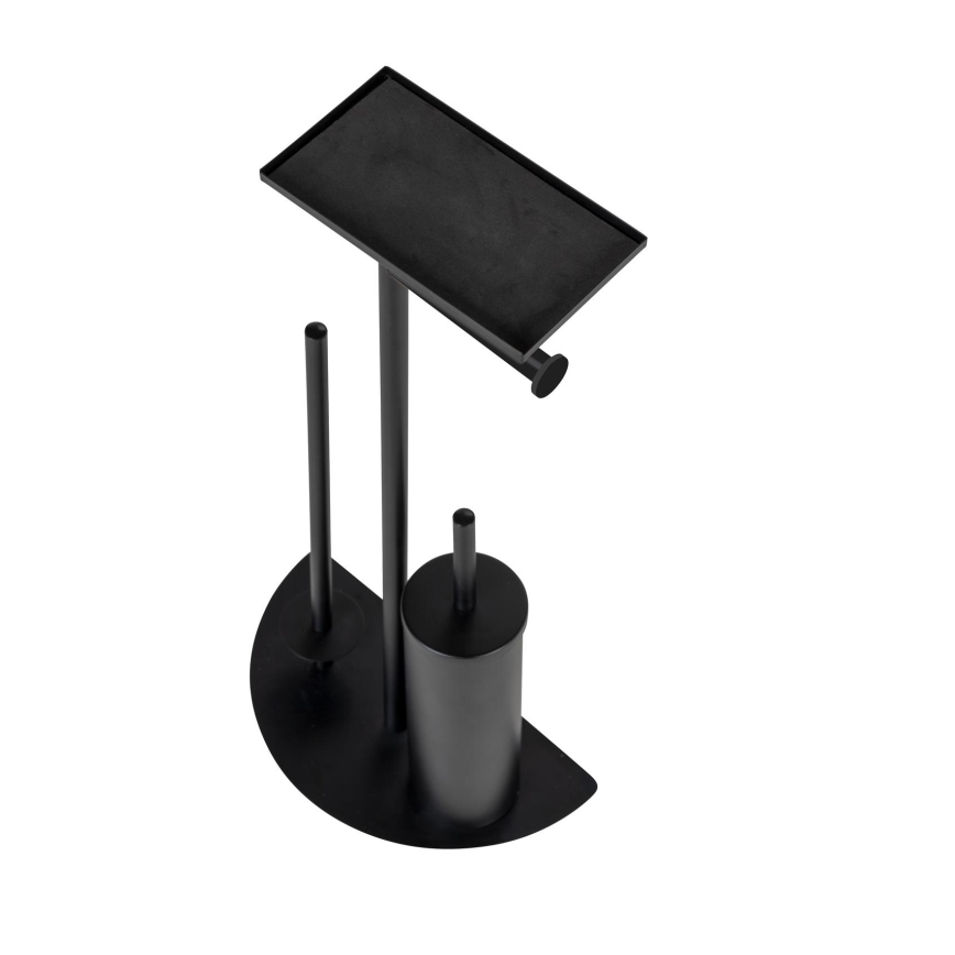 WENKO 26060100 - Set WC COSENZA, 32,5 x 72 cm, negru