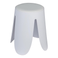 WENKO 26086100 - Taburet COMISO, 44,5 x 46 cm, alb