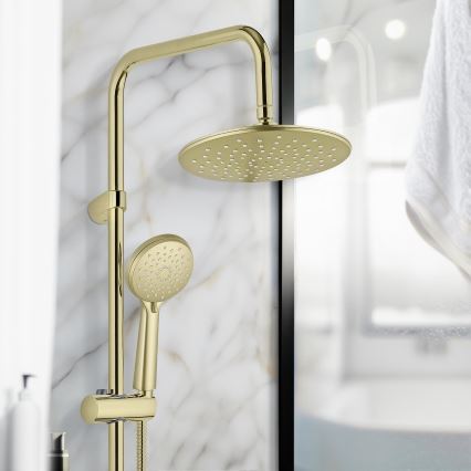 WENKO 26182100 - Sistem de duș YOUNG LINE, 101 cm, auriu