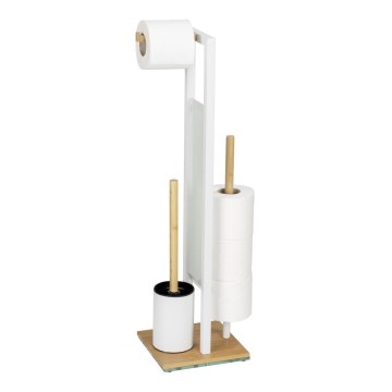 WENKO 26214100 - Set pentru WC RIVALTA 18x70 cm maro/alb