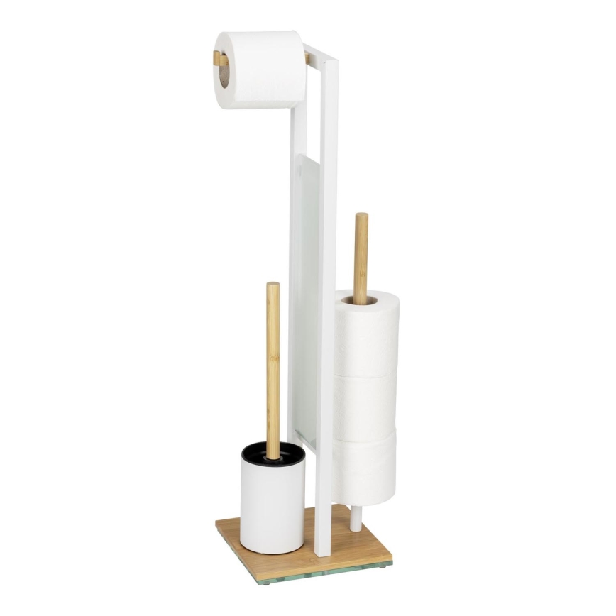 WENKO 26214100 - Set pentru WC RIVALTA 18x70 cm maro/alb